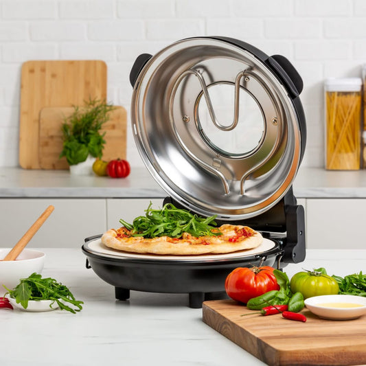 Wolstead Pizza Maker | Electric Countertop 400°C Cooker 32cm Ceramic Stone Plate