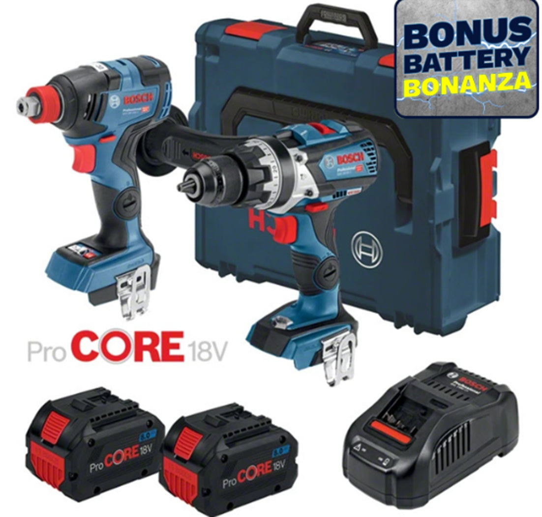 Bosch Brushless Drill Driver & Impact Driver | 2 Piece 18V Combo Kit Powerful Drilling Kit