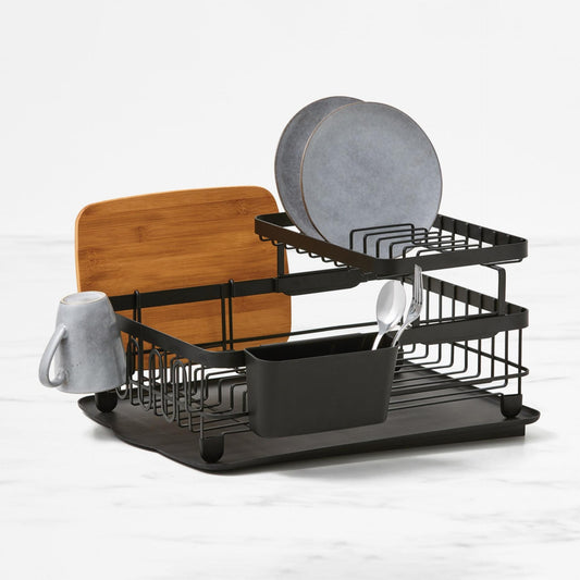 Dish Drainer Drying Rack Kitchen Cutlery Holder Utensil Dryer 2 Tier
