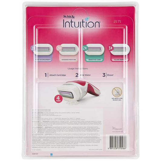 Schick Women's Moisturising Shaver | 9 Cartridges | Razor blades refills
