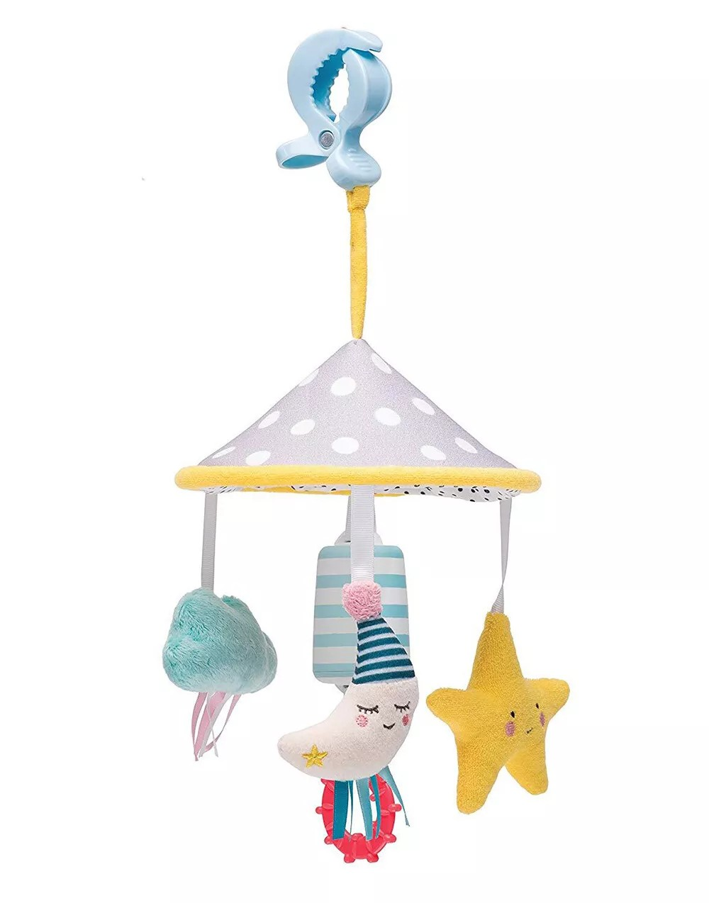 Taf Toys Mini Moon Pram Mobile/Soothing Chime Bells Toy w/ Teether Baby