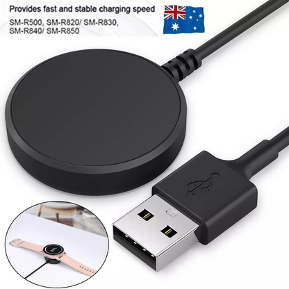 USB Charger Dock Cradle Cable for Samsung Galaxy Watch Active 1/2/3/4 | 40/41/44mm Watches | Table Current Transmission | Fast Charging