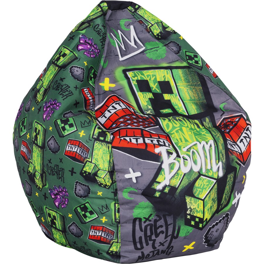 Minecraft Bean Bag Cover Kids Toddler Preschooler Zombie TNT Lounger Seater