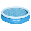 Bestway Inflatable Swimming Pool  2.44m x61cm Fast Set Family Backyard Pool with Filter and Pump, Splash Play Pool