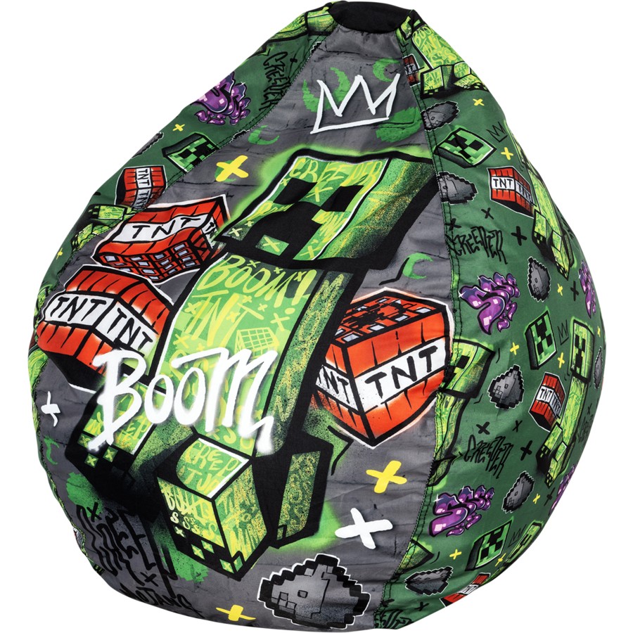 Minecraft Bean Bag Cover Kids Toddler Preschooler Zombie TNT Lounger Seater