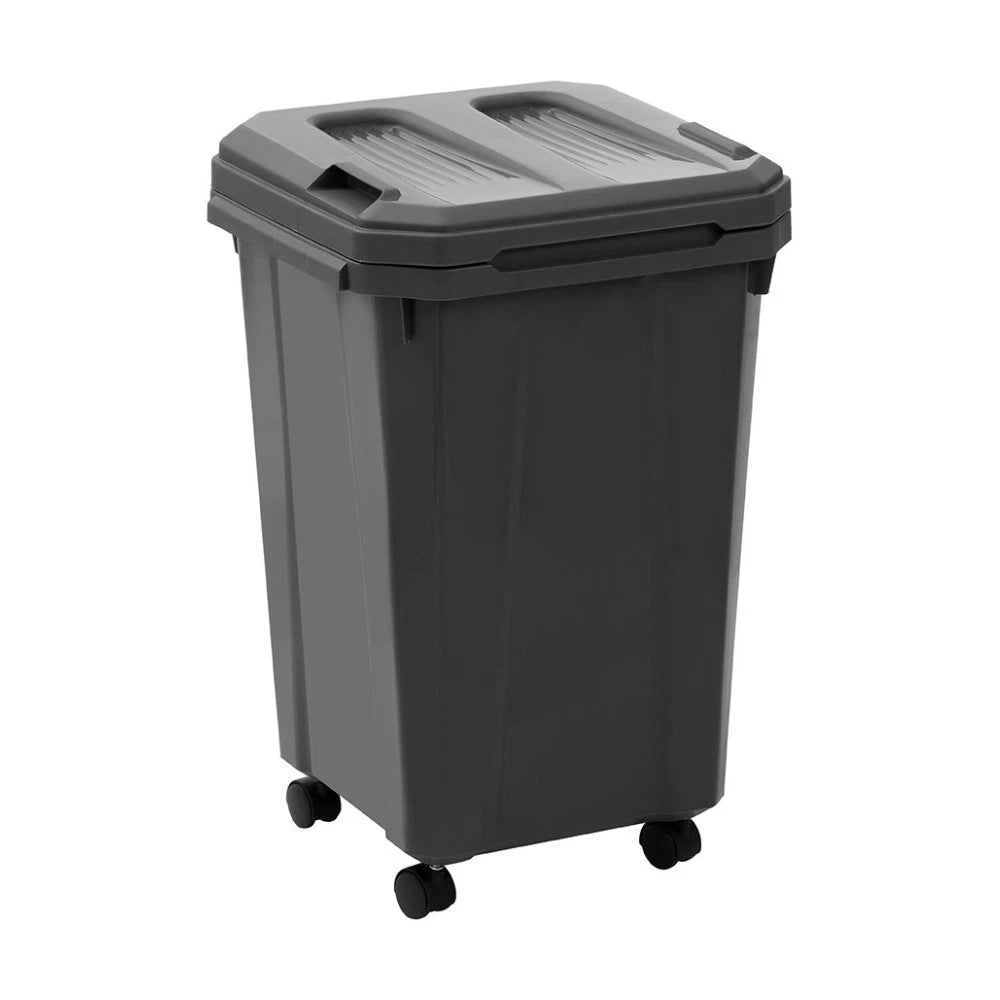 60L Rubbish Bin Garbage Garden Waste Paper Recycling Indoor Wheelie Bin Basket