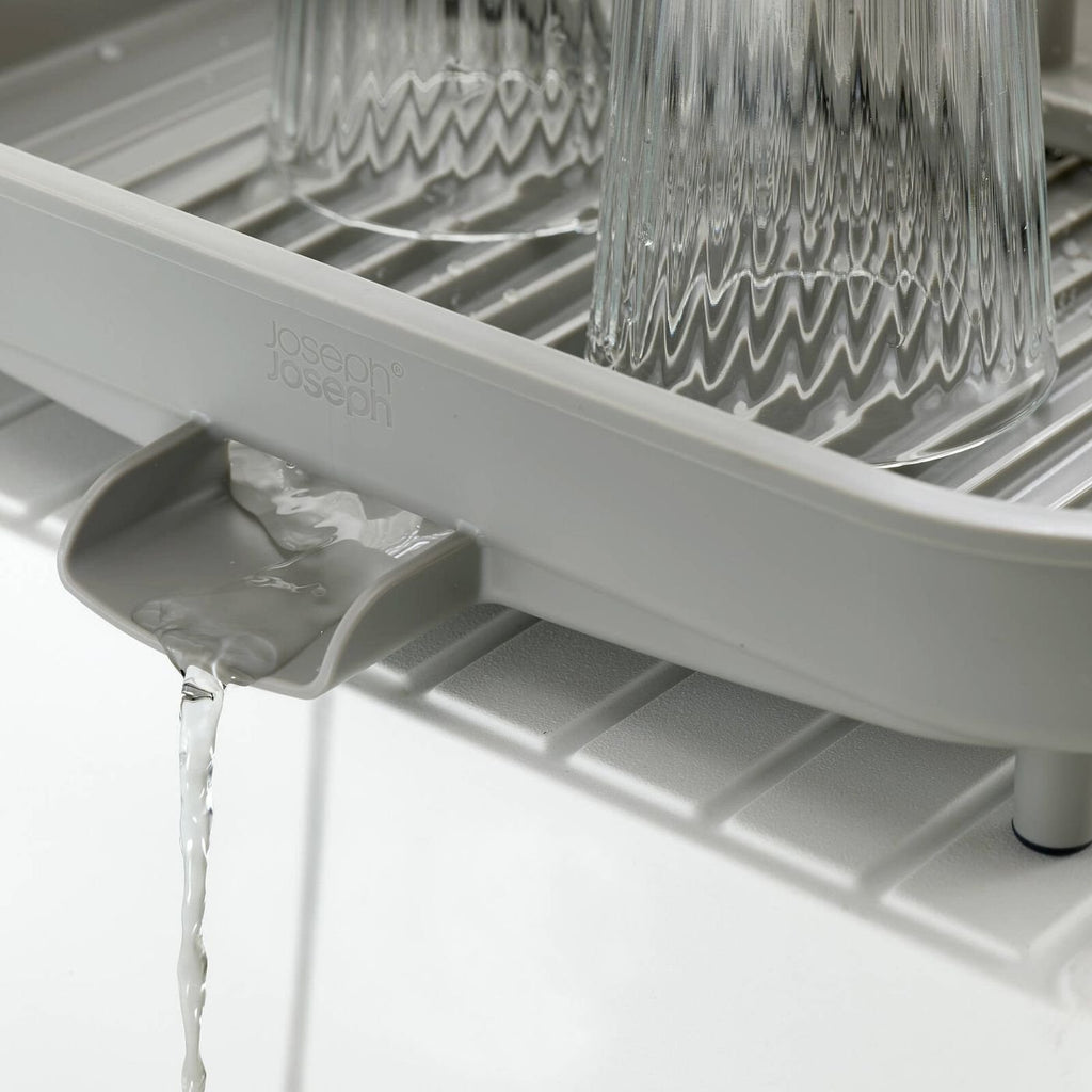 Joseph Joseph Expandable Dish Drying Rack | Plate Bowl Drainer Cutlery Holder | Kitchen Organizer Storage