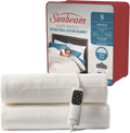 Sunbeam Fitted Electric Blanket Antibacterial 6 Heat Bedroom Topper Protector - Single