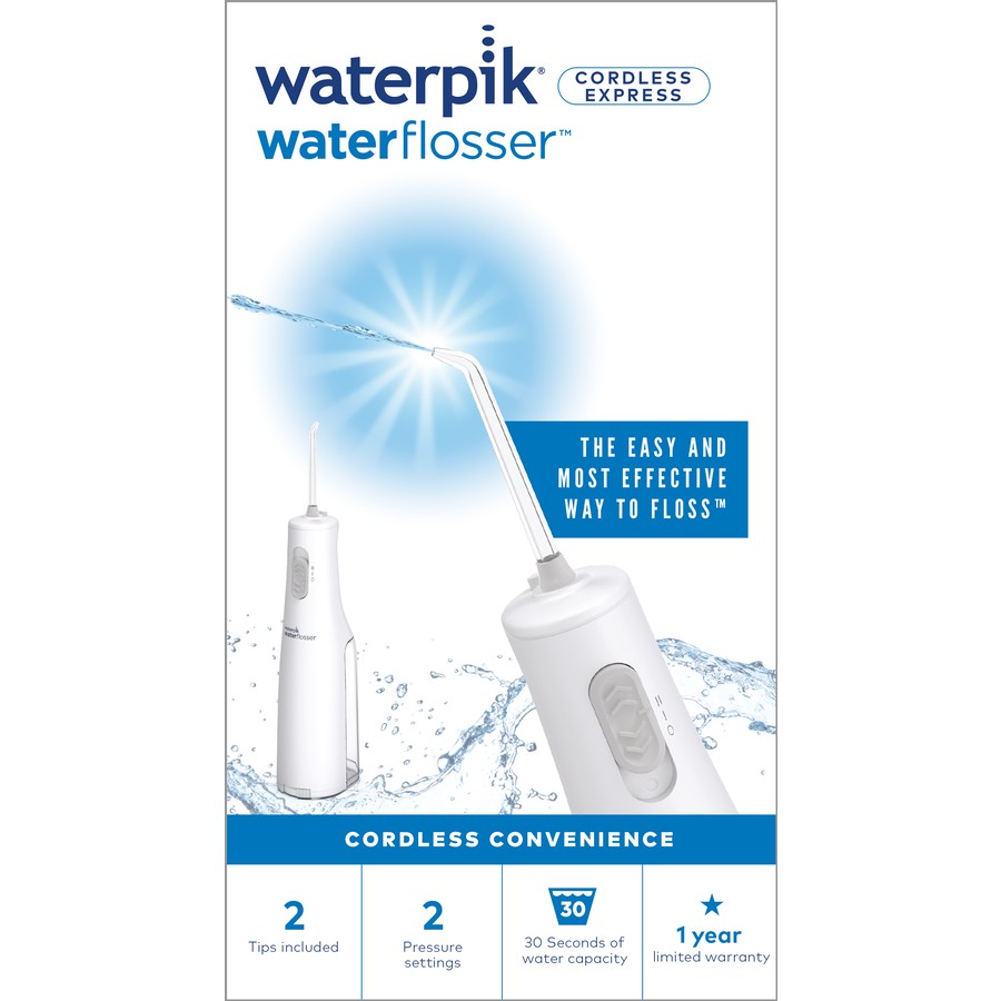 Waterpik Cordless Water Flosser | Dental Oral Irrigator Teeth Cleaner Flossing Kit | Battery Operated
