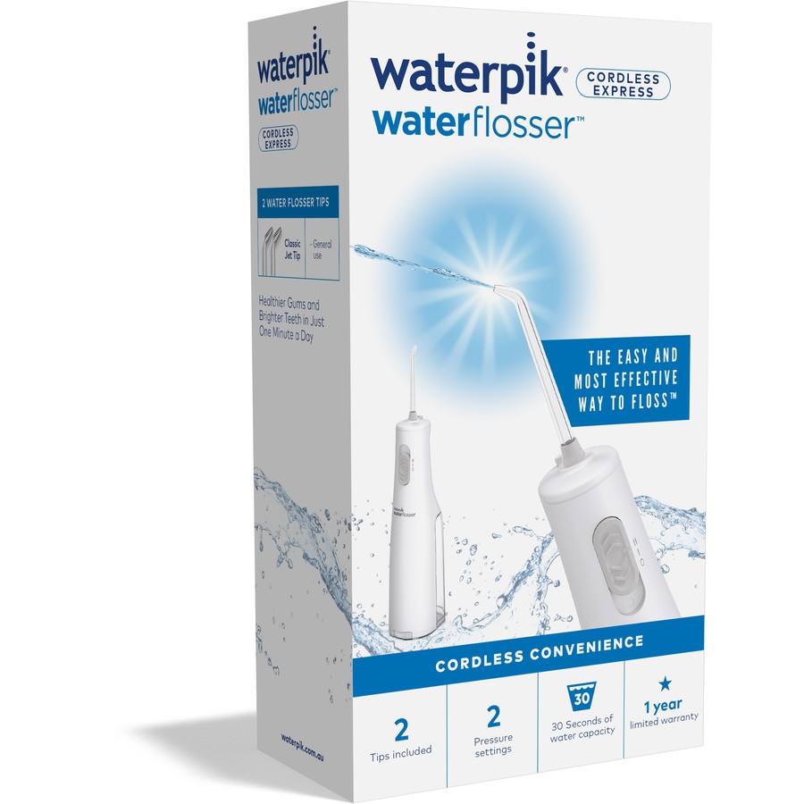 Waterpik Cordless Water Flosser | Dental Oral Irrigator Teeth Cleaner Flossing Kit | Battery Operated