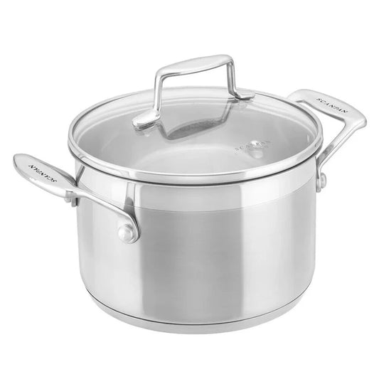 Scanpan Stainless Steel 18cm Casserole Pot | Pasta Stew Cooking Stock Pot | 2.5L Stockpot