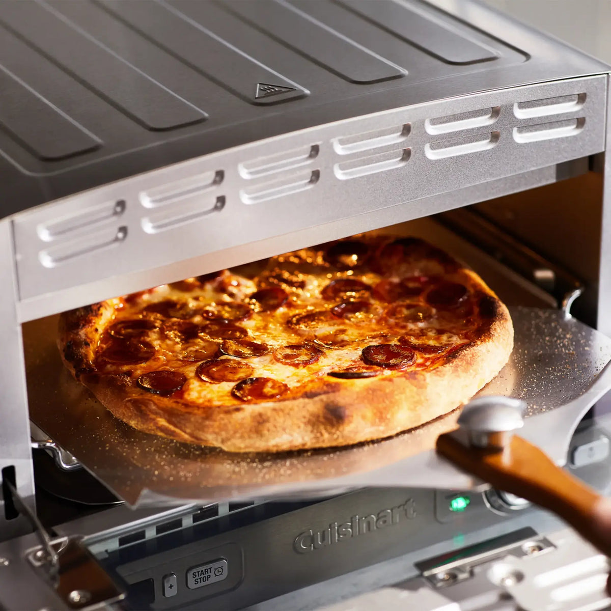 Cuisinart Indoor Pizza Oven | Electric Benchtop Cooker Ceramic Stone Base  | Adjustable Temperature Control