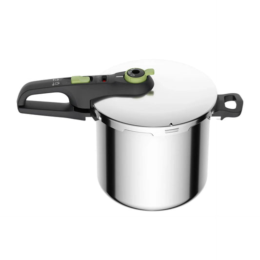 Tefal Stainless Steel 8L Pressure Cooker | Braise Stew One-Pot Meat Vegetable Cooker | Induction Compatible