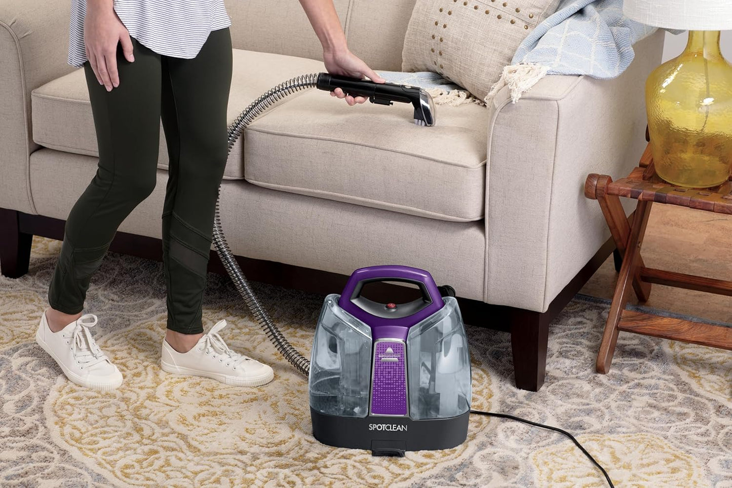 BISSELL Portable Carpet Upholstery Spot Cleaner Vacuum | Pet Mess Stain Odour Remover