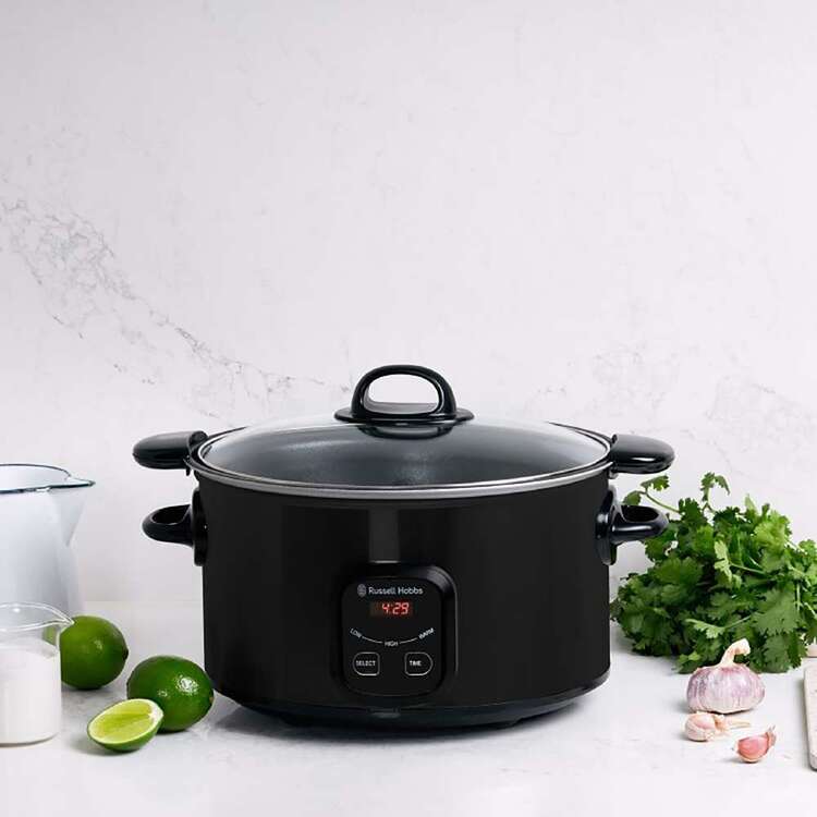 Rusell Hobbs 6L Searing Slow Cooker | Stew Casserol Maker Digital 3 Heat Kitchen Appliance
