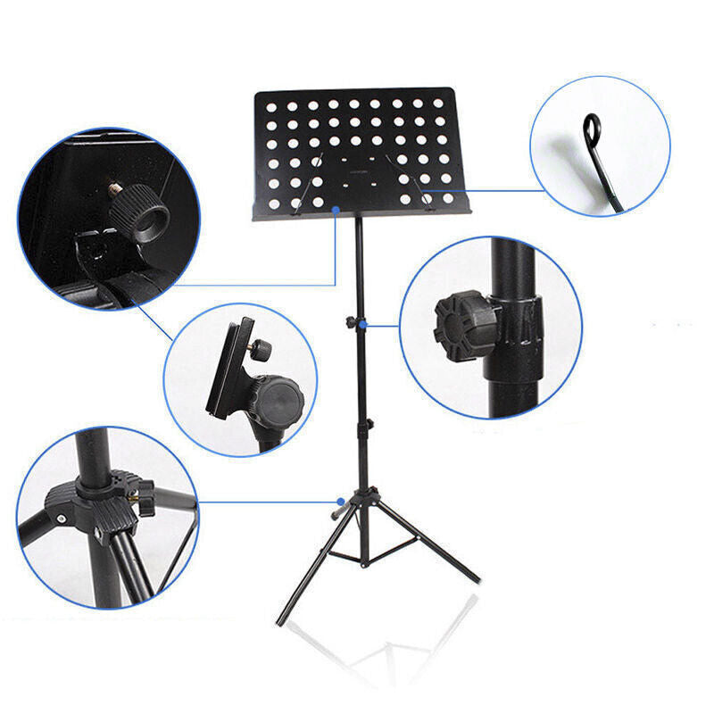 Heavy Duty Music Stand Lecturn Lectern | Student Performance Instument Practice Sheet Music | Home School Music Hall