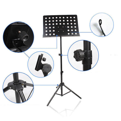 Heavy Duty Music Stand Lecturn Lectern | Student Performance Instument Practice Sheet Music | Home School Music Hall