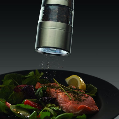 Russell Hobbs 2PCS Electric Salt and Pepper Grinder | Herb Spice Shaker Set Automatic Grinding Herb