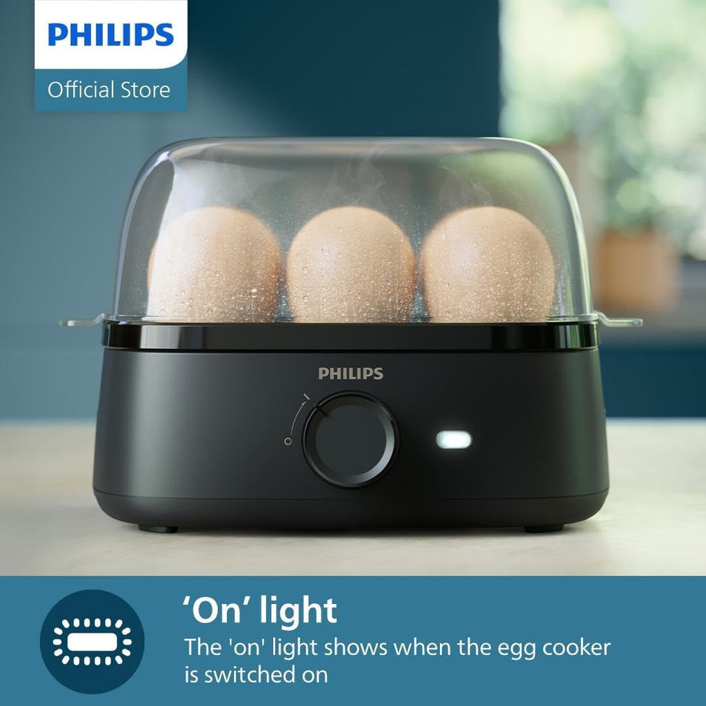 Philips 6 Egg Cooker Poacher Steamed Boiled Hard Soft Medium Egg Cooker Appliance