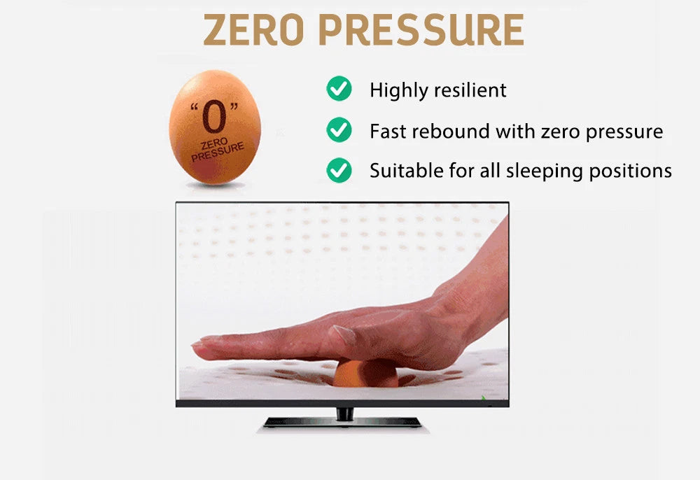 2x Luxury Latex Pillow | Low profile Firm Neck Body Support Side Sleeper | Hypoallergenic Antibacterial