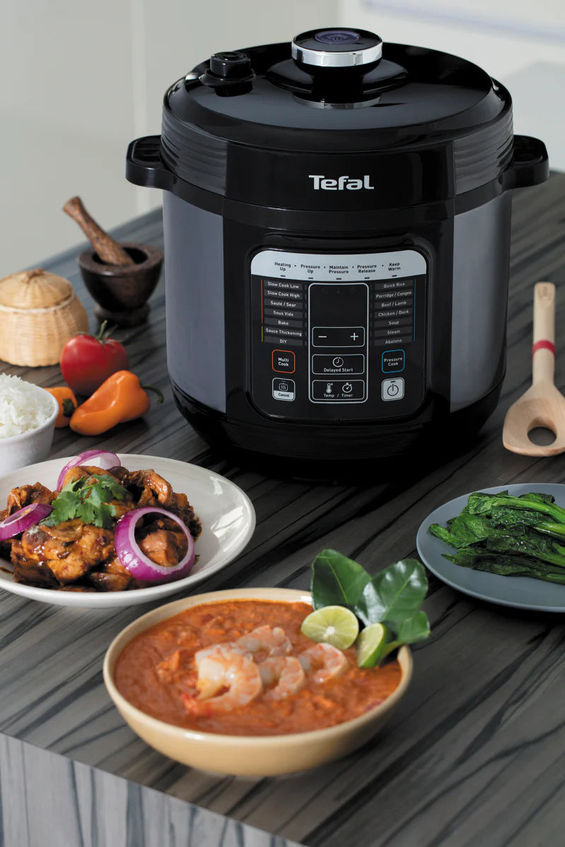 Tefal Smart Multi-Cooker 6LSous Vide Slow Cooker Curry Stew Maker 15 Presets NEW