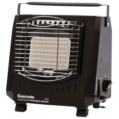 Gasmate Portable Gas Heater | Ceramic Burner Piezo Ignition | Outdoor Patio Heating Butane Heating