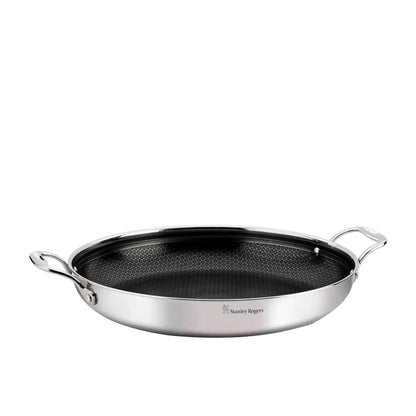 Stanley Rogers 36cm Roasting Pan | Large Frypan Saute Frying Casserole Pan Roast Non-Stick Stainless Steel