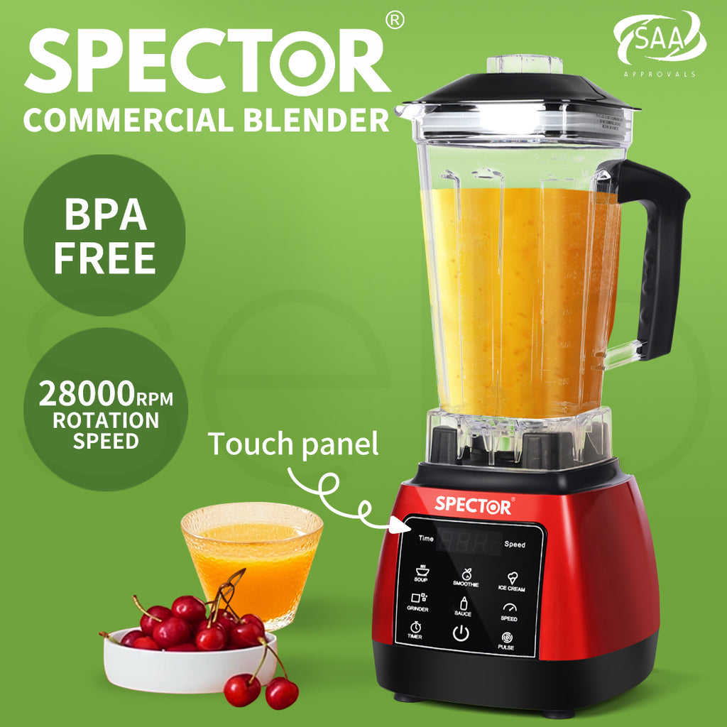2L Commercial Blender Ice Nut Crusher Mixer Food Processor Juicer Smoothie, Fruit Vegetable Blending