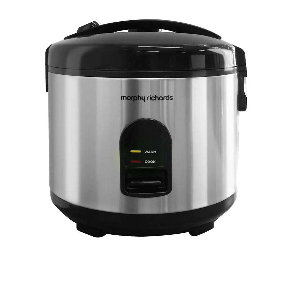 Morphy Richards 10 Cup Rice Cooker | Stainless Steel Rice Maker Machine w/ Steaming Basket