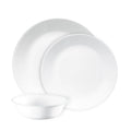 Corelle 12 Piece Dinner Set | 4 Person Plates Bowls Dinnerware | Classic Lightweight Microwave Fridge Safe