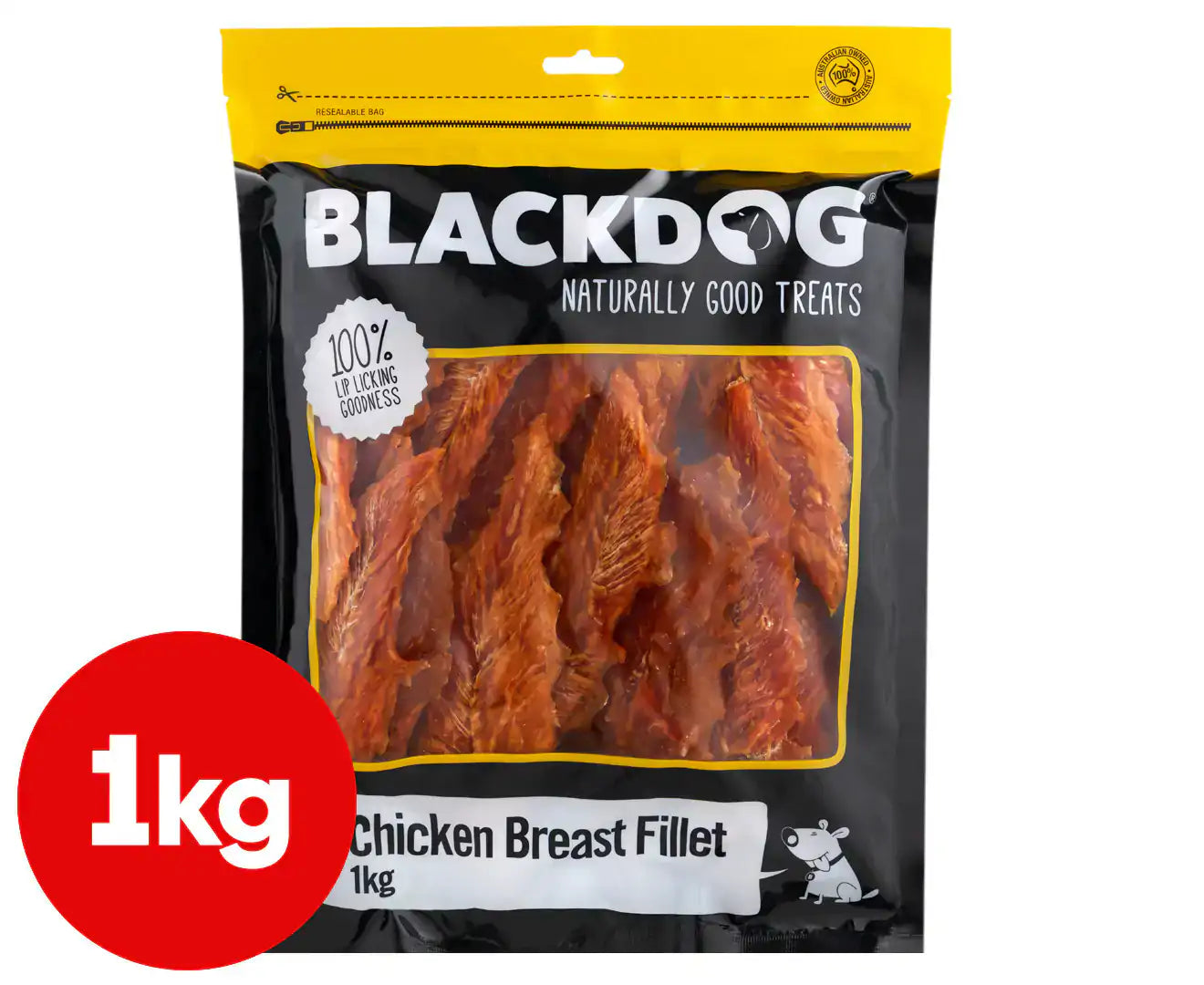 Blackdog Chicken Breast Fillet Dog Treats 1kg