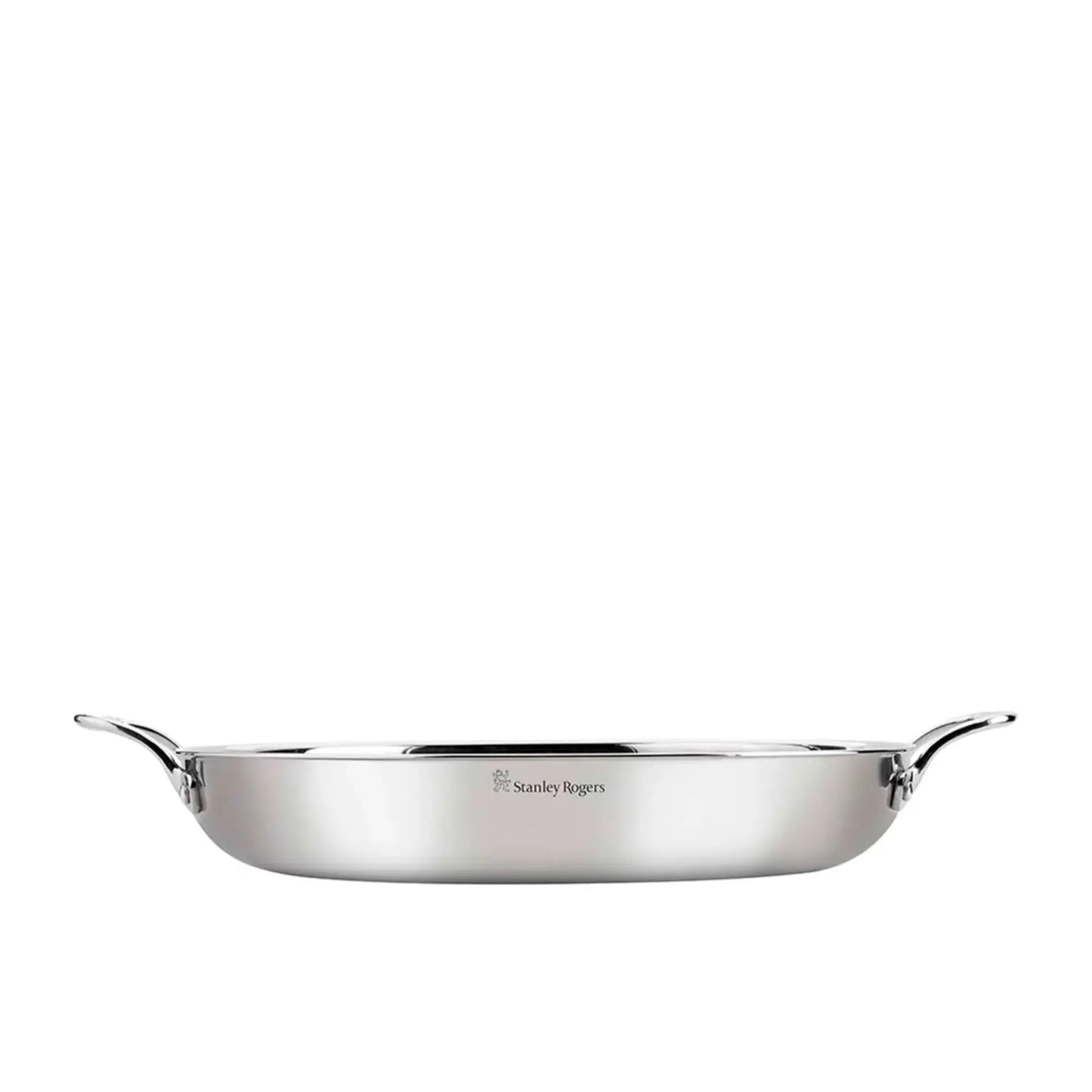 Stanley Rogers 36cm Roasting Pan | Large Frypan Saute Frying Casserole Pan Roast Non-Stick Stainless Steel