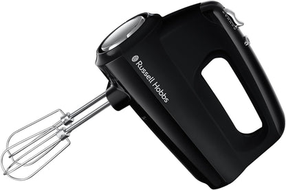 Russell Hobbs Hand Mixer 5 Speed | Egg Batter Whisk Batter Mixer Dough Hooks | Portable Kitchen Mixing