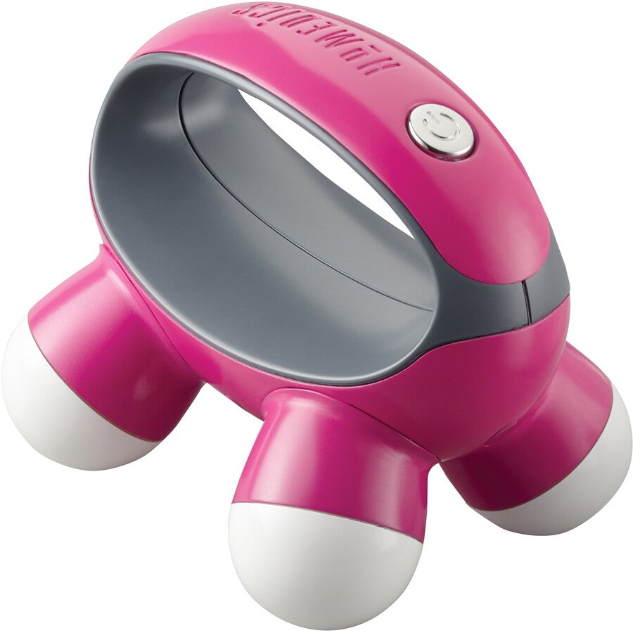 HoMedics Mini Massager | Handheld Compact Hand Back Body Massage Vibrating Arm Leg