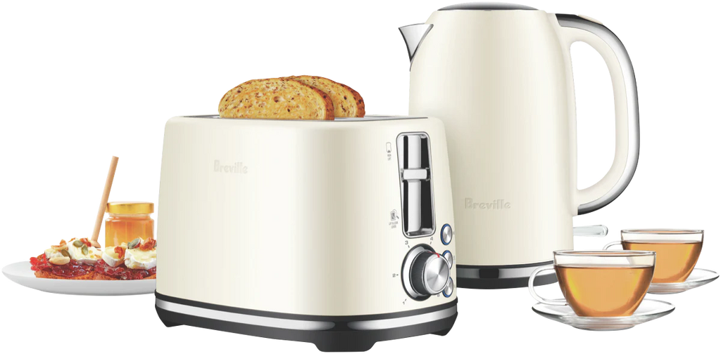 Breville Toaster & Kettle Breakfast Set Stainless Steel Elegant Modern Appliance