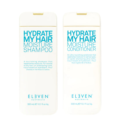 ELEVEN Hydrate Shampoo and Conditioner Duo | Hydrating Hair Solution Wash Cleans Nourishes