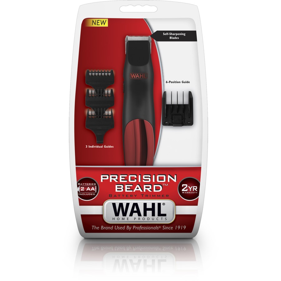 Wahl Precision Beard Trimmer | Men's Cordless Rechargeable Beard Clipper Razor | Cord-Free Shaving Travel