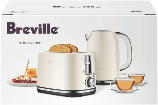 Breville Toaster & Kettle Breakfast Set Stainless Steel Elegant Modern Appliance