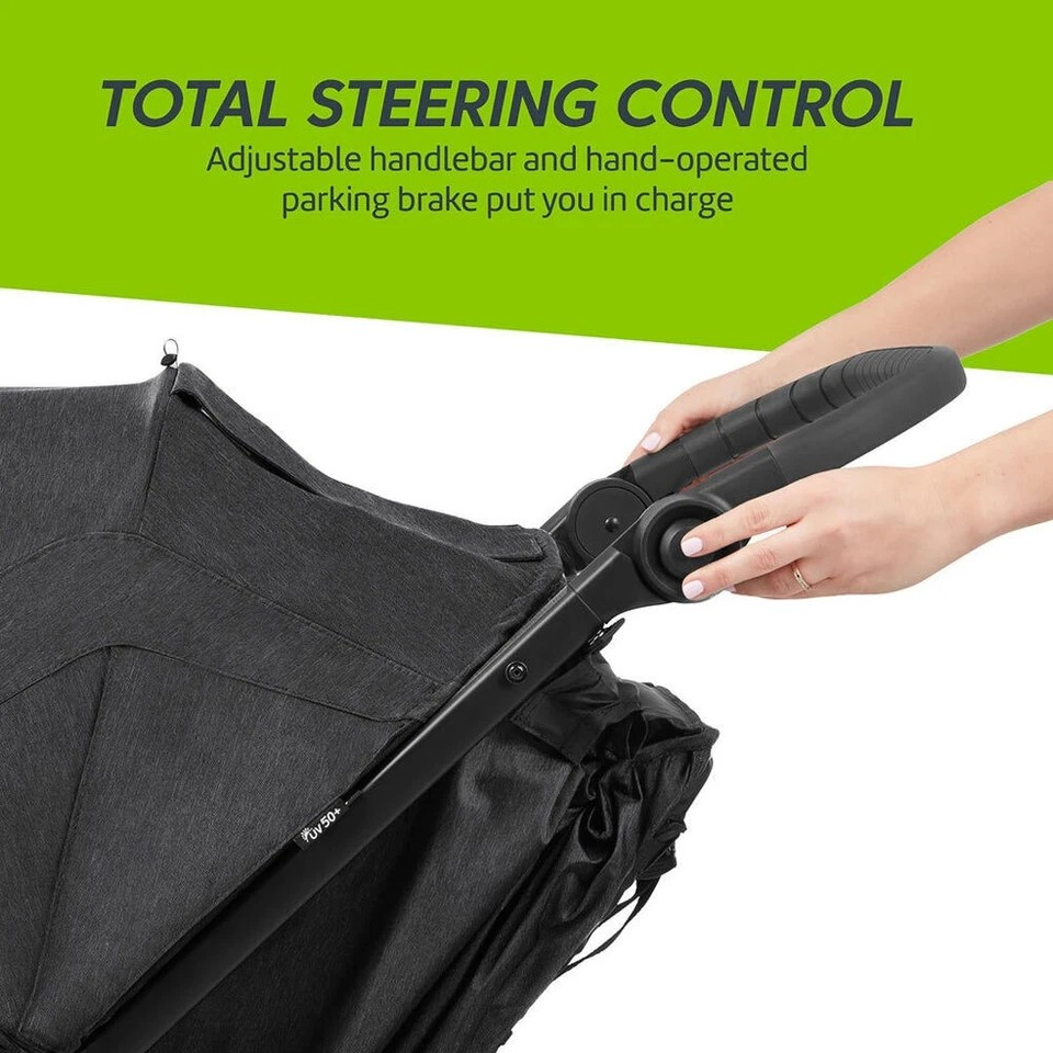 Baby Jogger City Elite 2 | Opulent Black | All Terrain Folding Travel Stroller