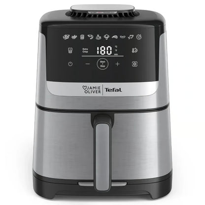 Jamie Oliver by Tefal Air Fryer | Electric Quiet & Easy Airfryer | Non-Stick Basket 10 Preset Healthy Benchtop Fryer Oil Free Cooker