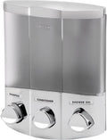 Bathroom Soap Dispenser | 3 Pump European Liquid Soap Lotion Shampoo Conditioner | Wall Mounted