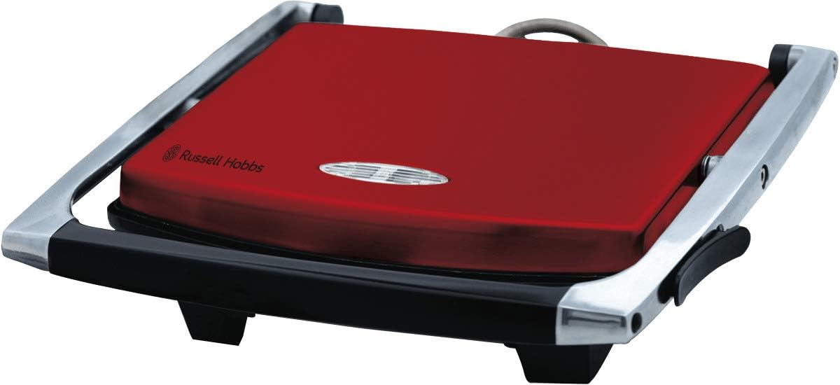 Russell Hobbs Electric Sandwich Cafe Press | 4 Slice Stainless Non-Stick Grill Maker 2100W Toast