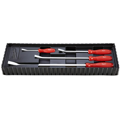 Milwaukee 4 PC Pry Bar Set | Handheld I-Beam Prying Bar 40% More Prying Strength