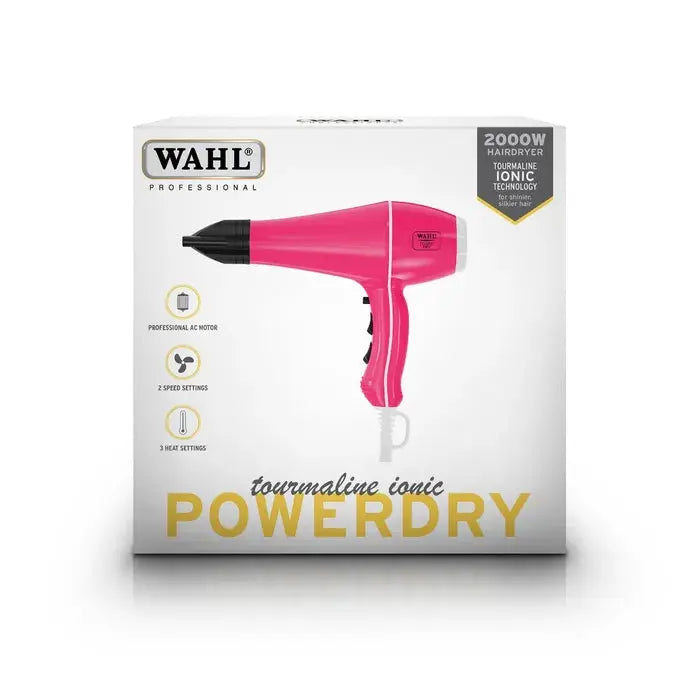 Wahl PowerDry 2000W Hair Dryer | Women's Professional Blow Dryer Ionic Hairdryer