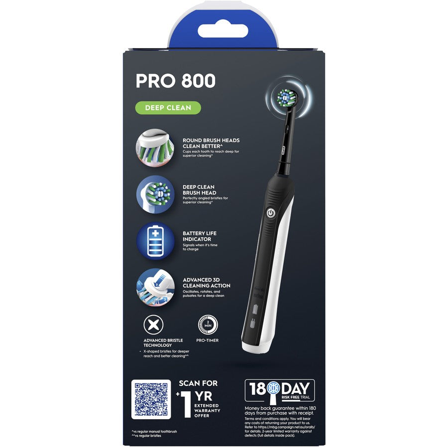 Oral B Electric Toothbrush Pro 3D Teeth Cleaner / Travel Case Rechargeable Battery Mouth Cleaning