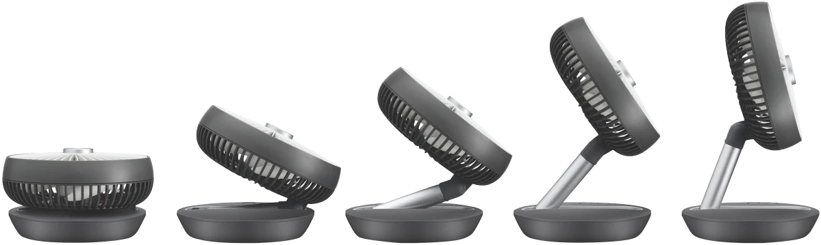 Breville Cordless Desktop Fan | Electronic 4 Speed Cooling Air Cooler Foldable