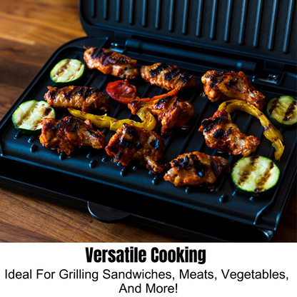 George Foreman Electric Contact Grill | Kitchen Benchtop Sandwich Panini Press Maker | Home Office Cafe Toaster Toastie Appliance