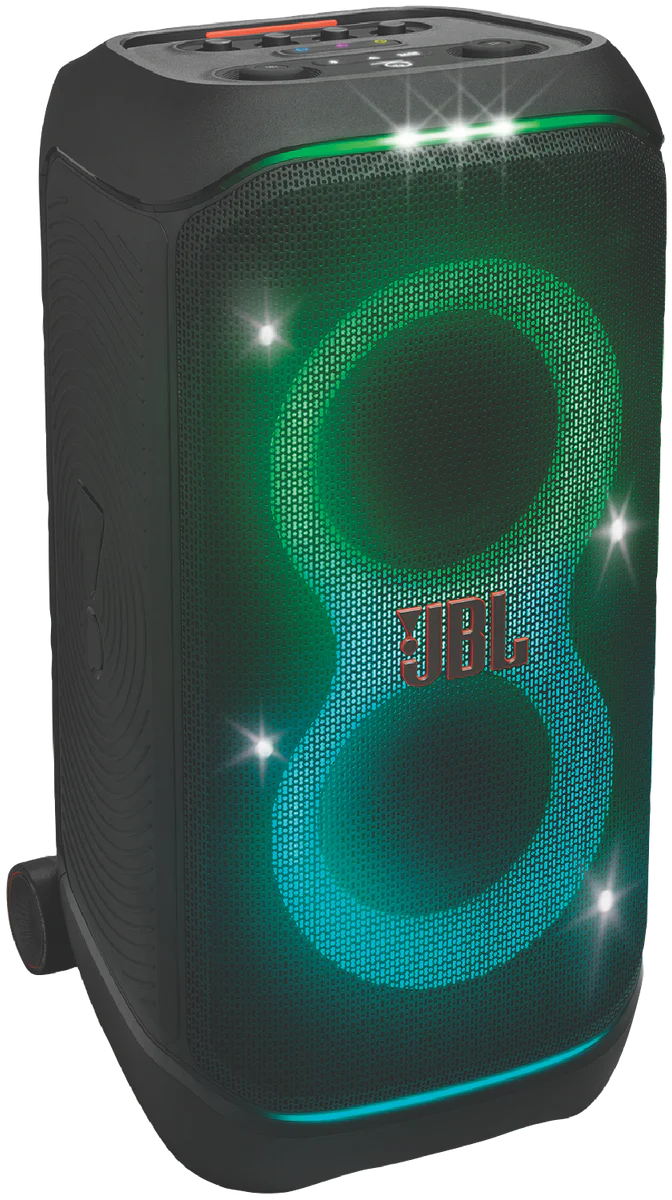 JBL Bluetooth Partybox Microphone Guitar Input Lights Strobe Effect 18hr Battery