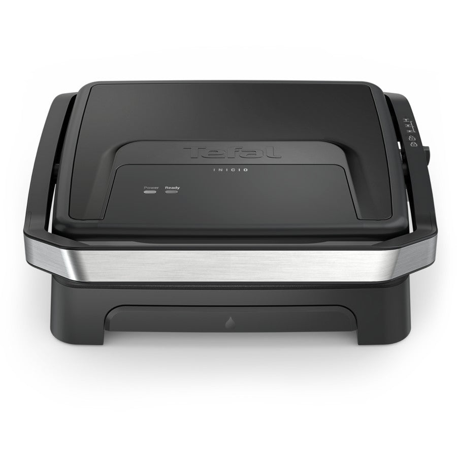 Tefal Sandwich Press Jaffle Maker - Large 4 Slice Hotplate Bread Toaster Grill Sausage Meat Vegetable Grill