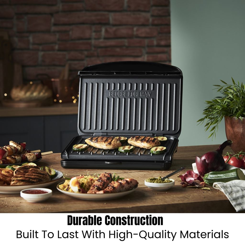 George Foreman Electric Contact Grill | Kitchen Benchtop Sandwich Panini Press Maker | Home Office Cafe Toaster Toastie Appliance
